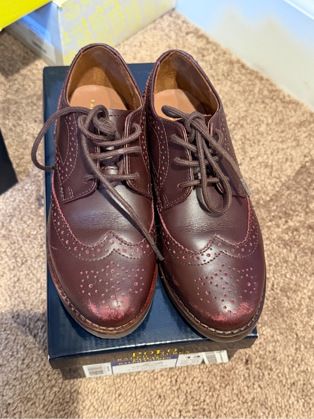 Polo by Ralph Lauren Boys Wingtip Oxfords